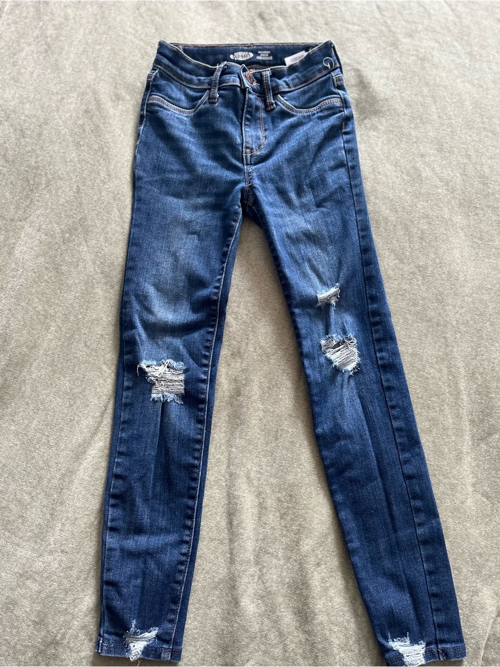 Old Navy Girls Ballerina Distressed "Built-In Tough" Jeggings | Size 10